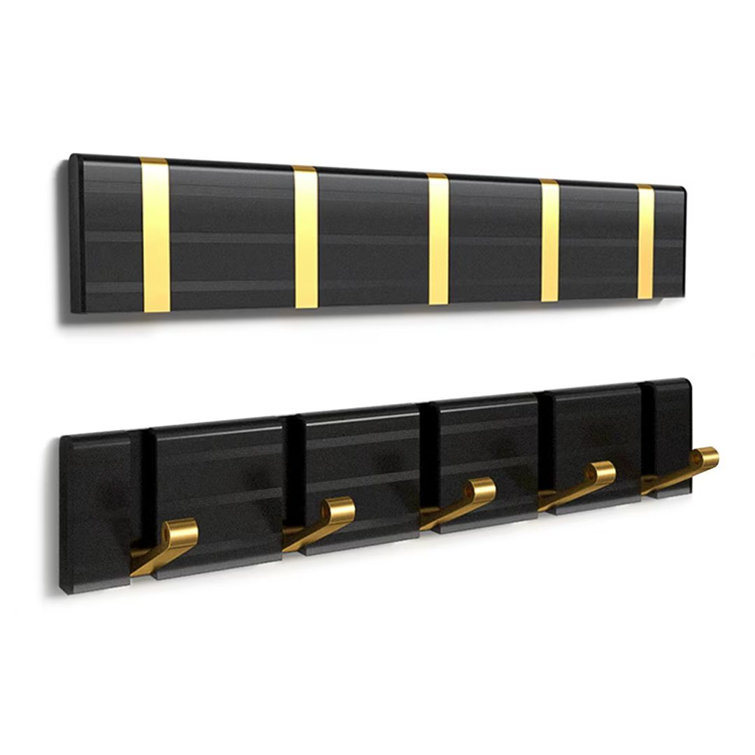 Ivy Bronx Garges Aluminum Wall 5 Hook Wall Mounted Coat Rack Wayfair